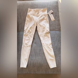 Athleta Women's Ivory White Meshblock Pocket Pura Tight (leggings), XS, NWT